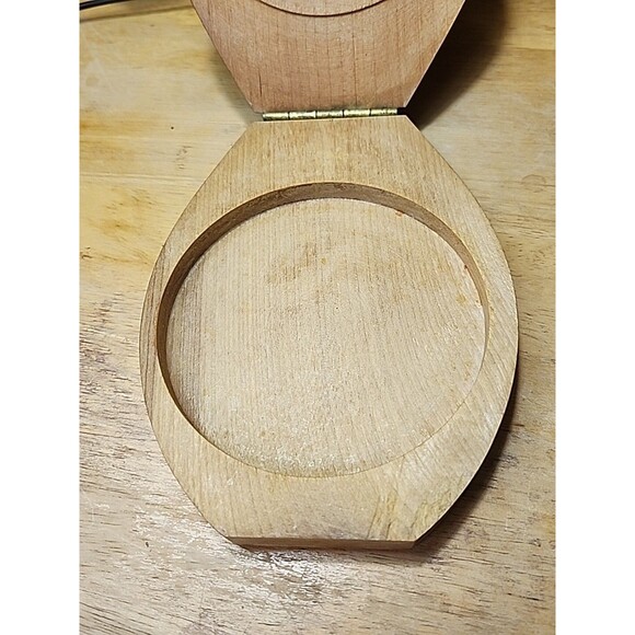 Vintage Hand Painted Woodpecker Wood Ware Rooster Box Japan Folk Art Farmhouse - Picture 10 of 16